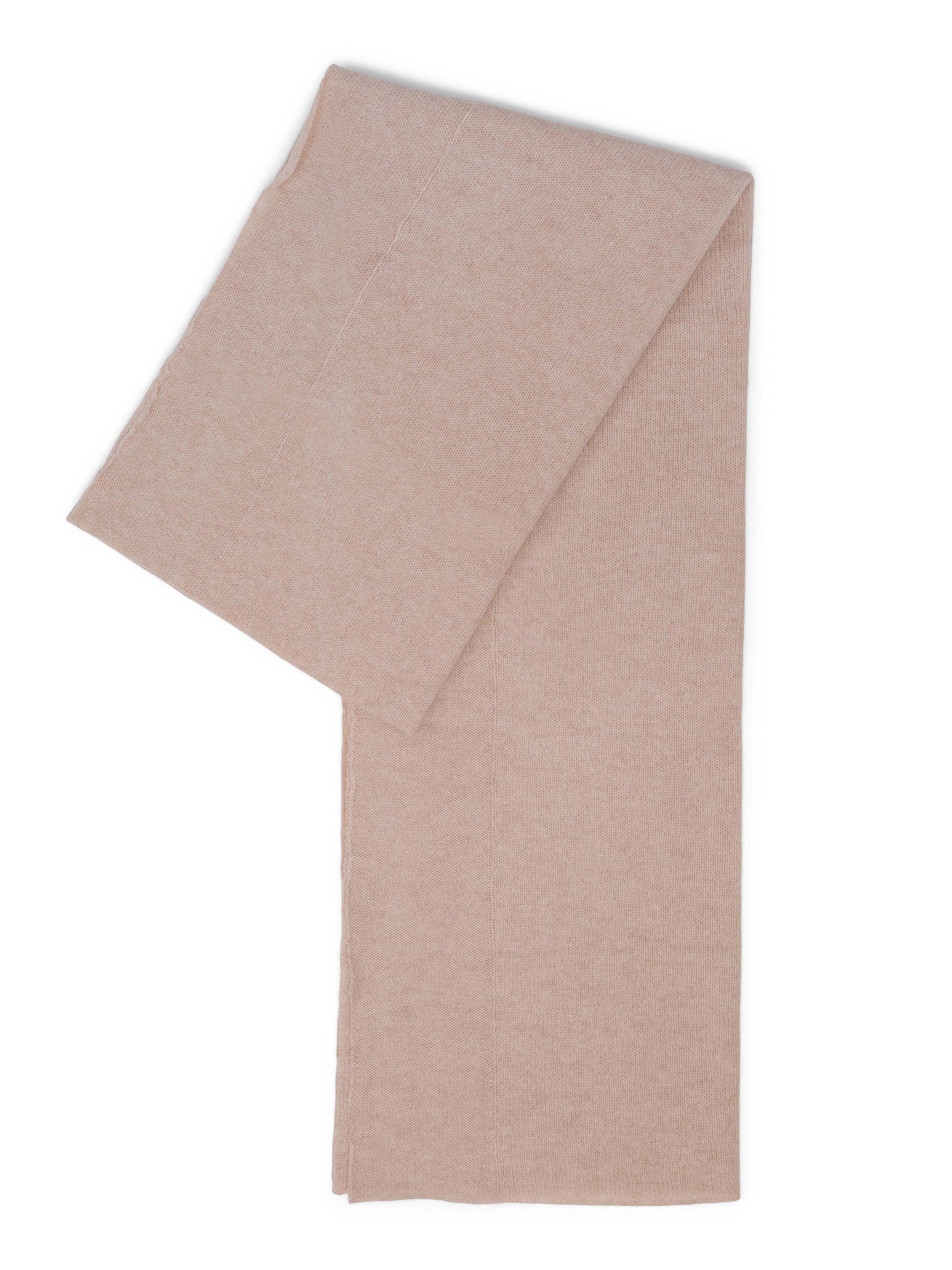 Strikket kashmirskjerf lys organic