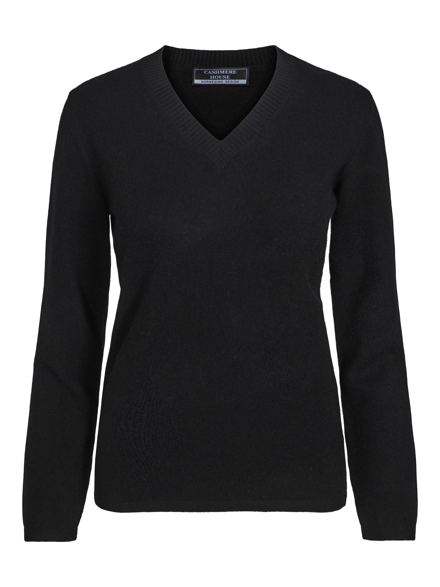 Classic organic cashmere V-neck sweater