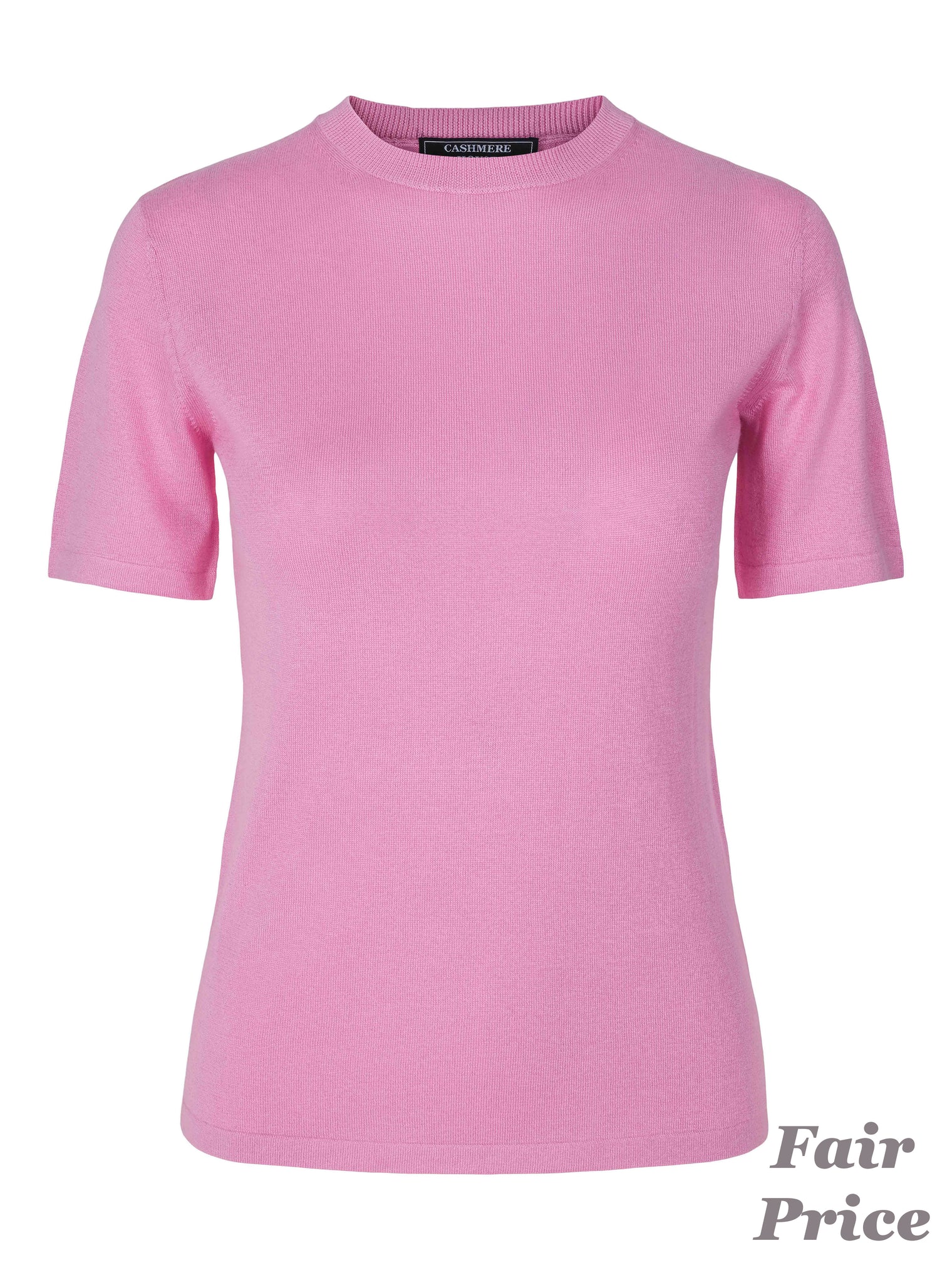 Timeless Short Sleeve Cashmere-Silk T-Shirt Pink