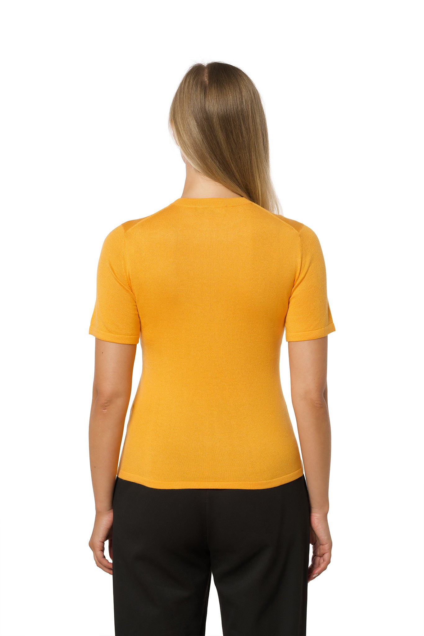 Timeless Short Sleeve Cashmere-Silk T-Shirt Lotus
