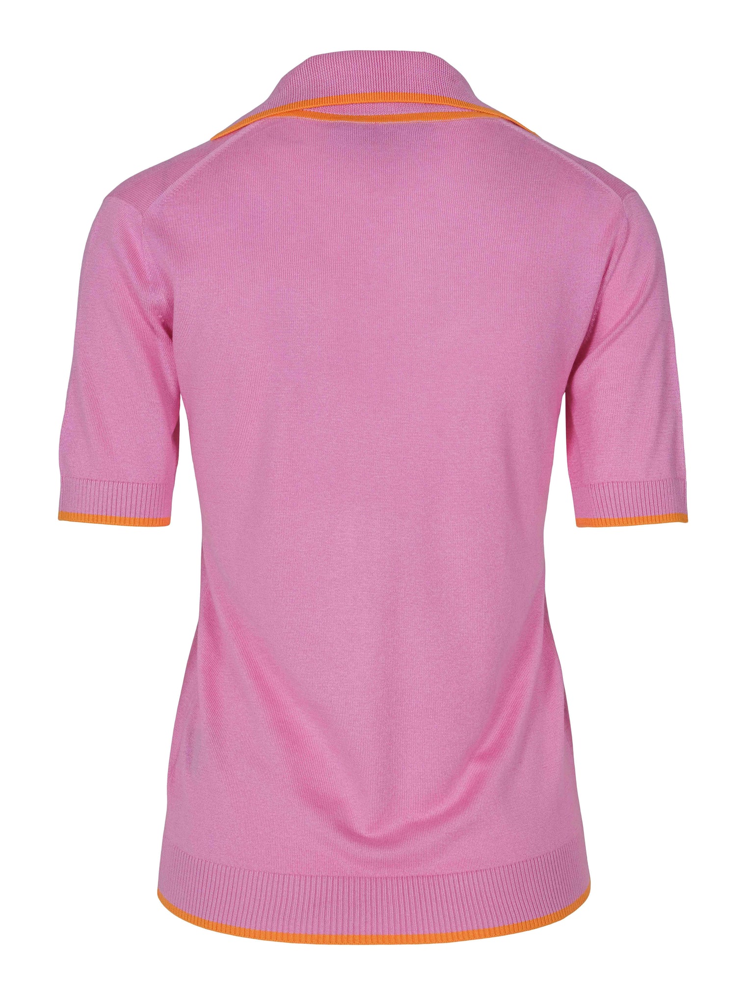 Cashmere and silk polo, pink