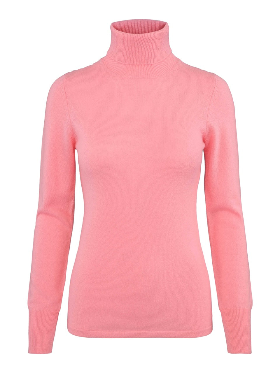 Høyhalset kashmirgenser bubbelgum