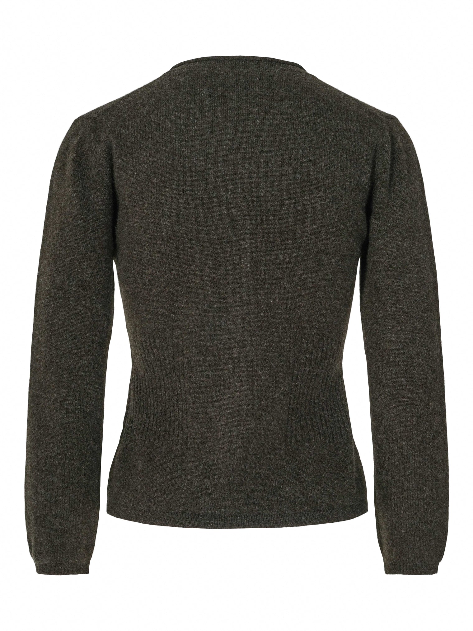 Classic Cashmere Cardigan – Moss Green
