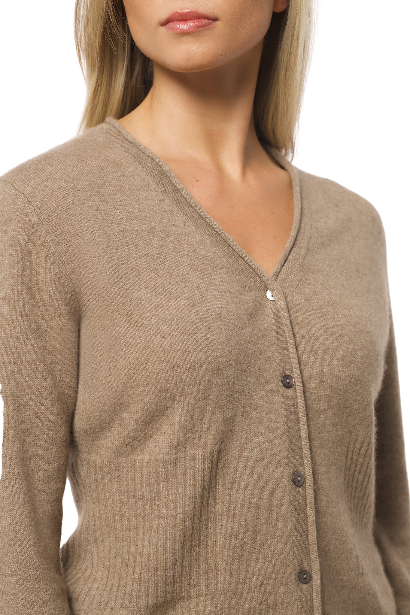 Classic Fitted Organic Cashmere Cardigan