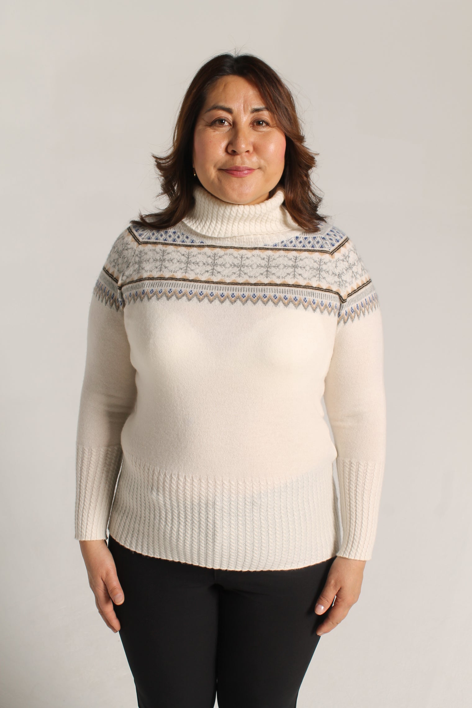 Norefjell kashmirgenser hvit