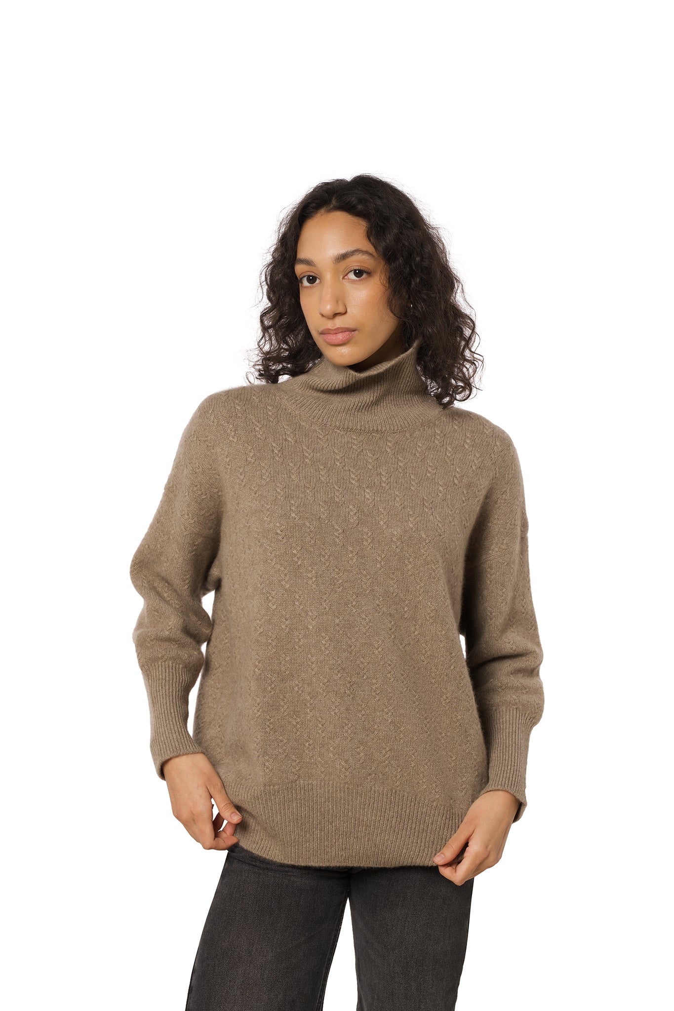 Cashmere sweater Lofoten - Dark organic
