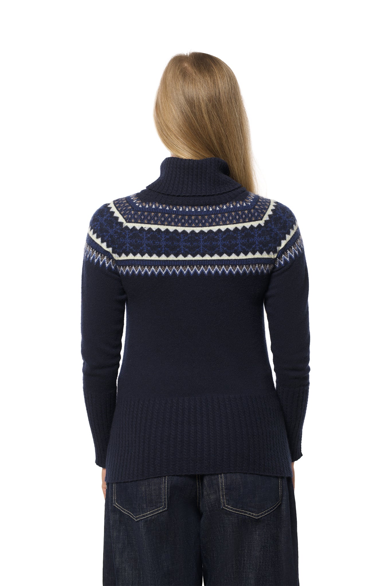 Norefjell kashmirgenser marineblå