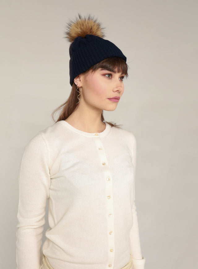 Kashmirlue marineblå med dusk