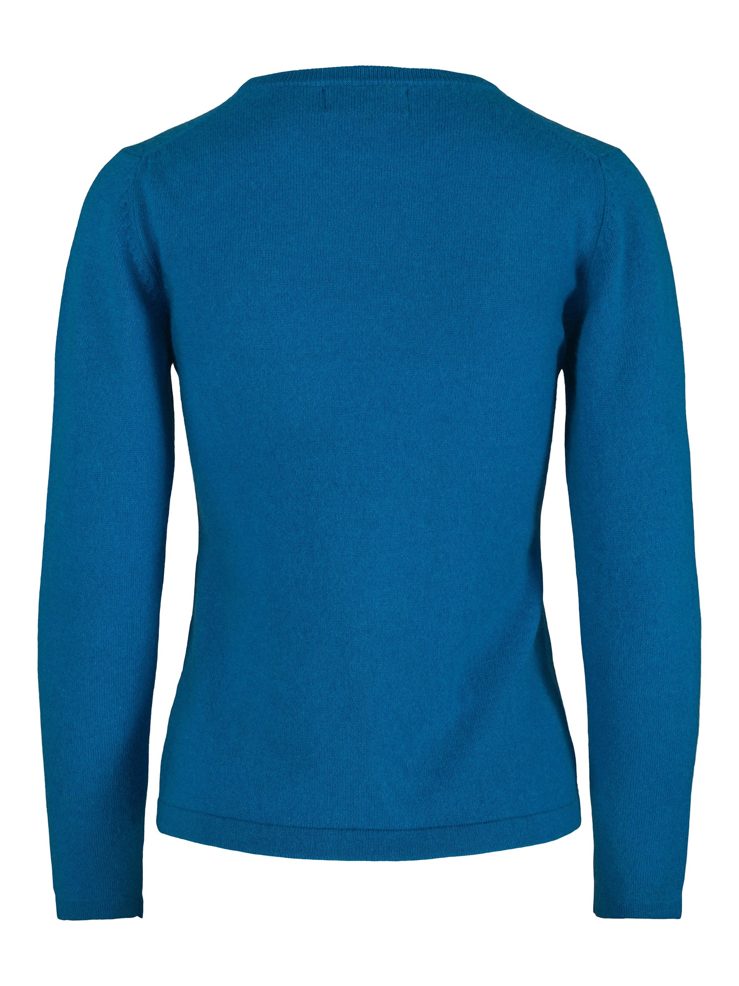 Round Neck Cashmere Sweater – Turquoise
