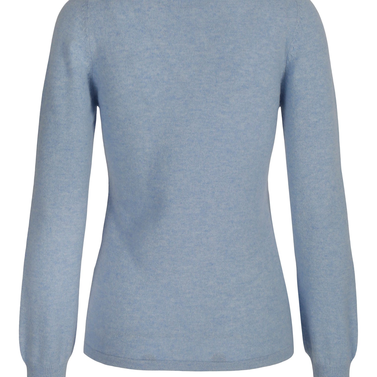 Rundhals kashmirgenser himmelblå