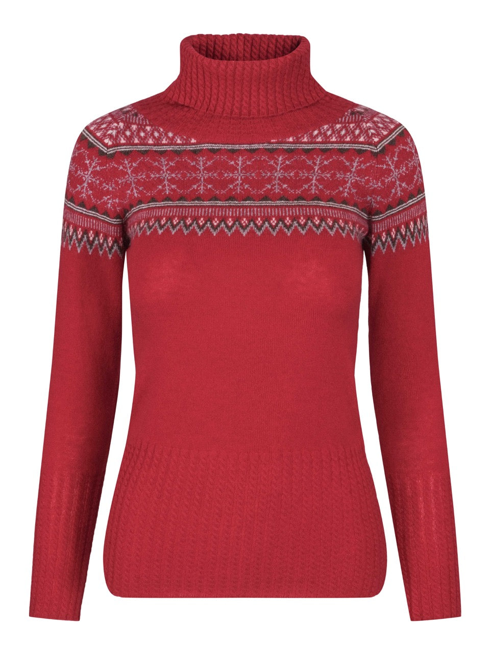 Norefjell cashmere jumper burgundy