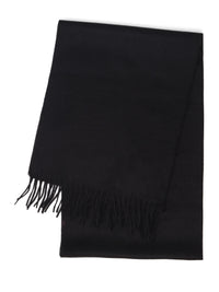 Kashmirskjerf med frynser sort