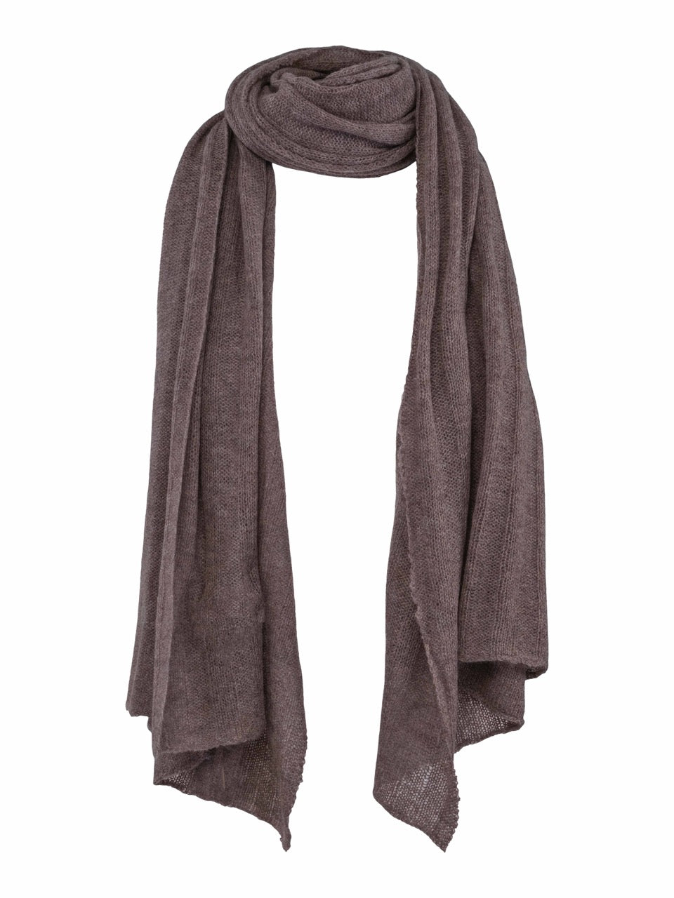 Big knitted kashmir skjerf otter