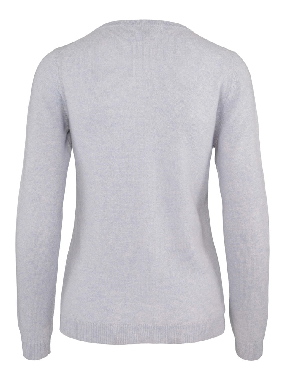 Klassisk kashmir cardigan blue mist