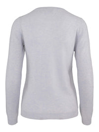 Klassisk kashmir cardigan blue mist