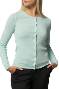 Classic Cashmere Cardigan – Mint