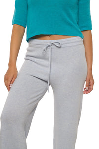 Kortermet kashmirgenser turkis