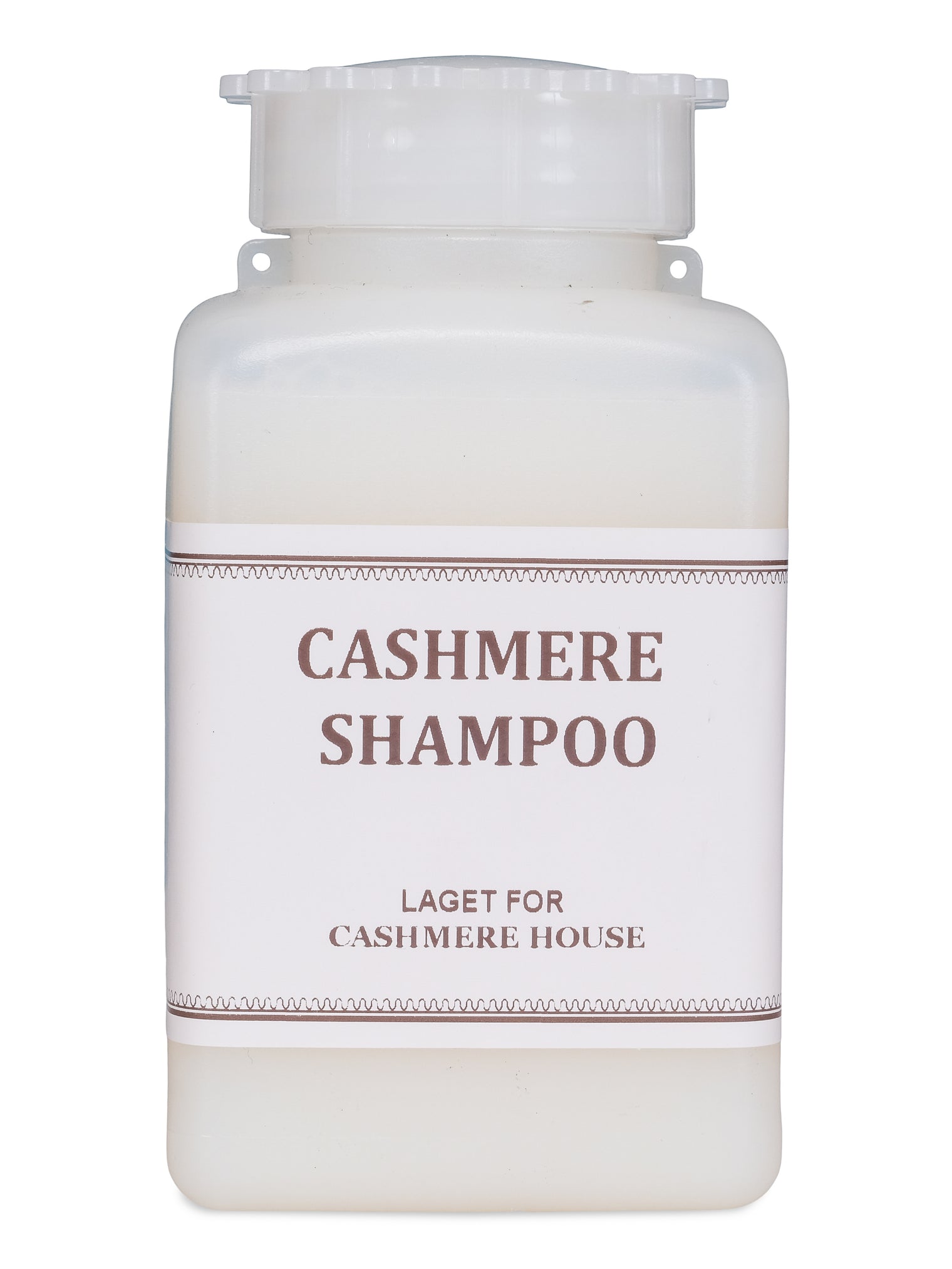 Cashmere shampooen er utviklet for kasjmir industrien, og er laget for at plagget skal holder sin mykhet og styrke over lengre tid.