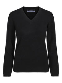 Classic organic cashmere V-neck sweater