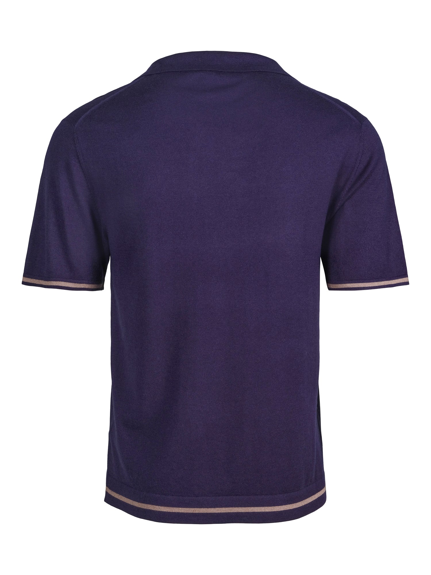 Eksklusiv kasjmir–silke polo for menn navy