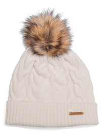 Kashmirlue med dusk hvit