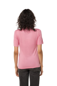 Timeless Short Sleeve Cashmere-Silk T-Shirt Pink