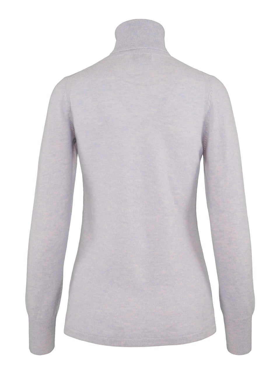 Høyhalset kashmirgenser blue mist