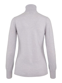 Høyhalset kashmirgenser blue mist