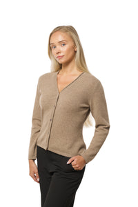 Classic Fitted Organic Cashmere Cardigan