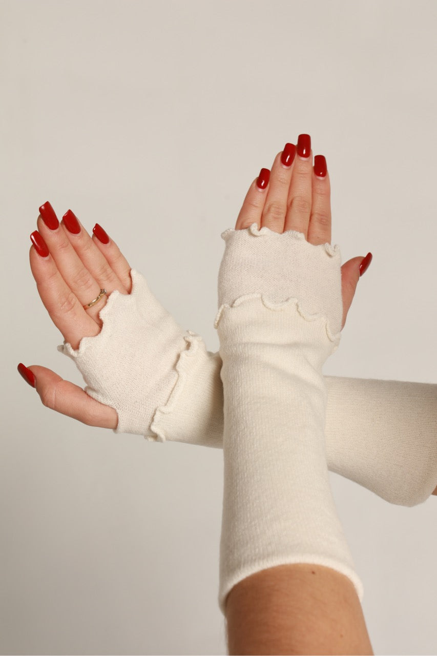 Kashmir pulsvanter hvit