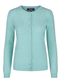 Classic cashmere cardigan mint
