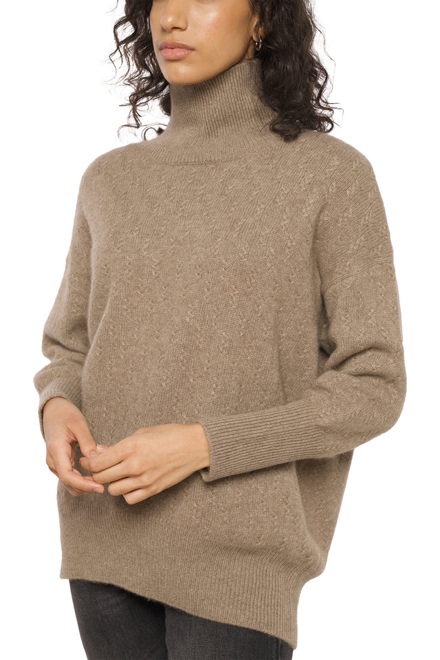 Lofoten – Dark Natural Colour Cashmere Sweater