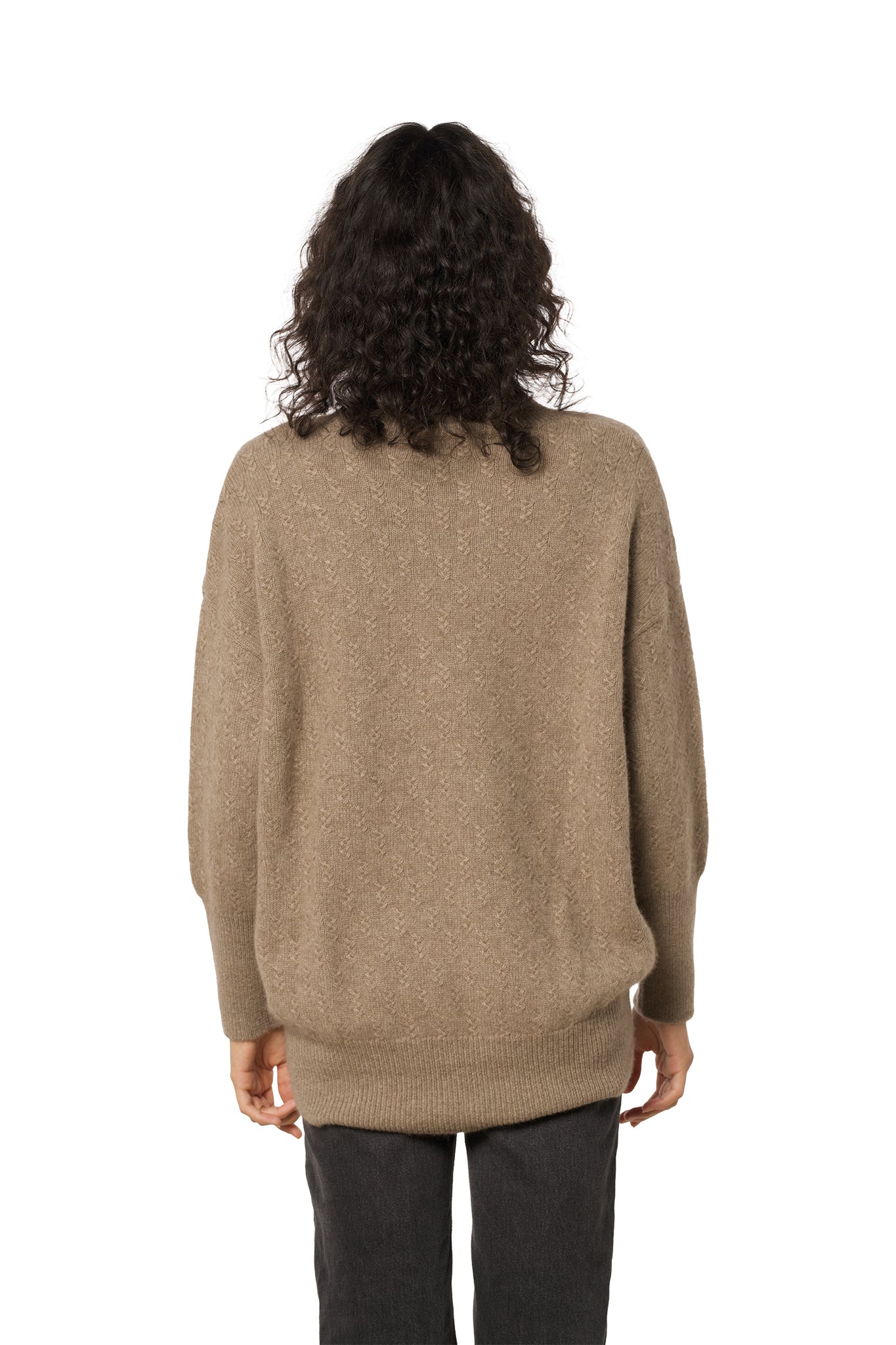Cashmere sweater Lofoten - Dark organic