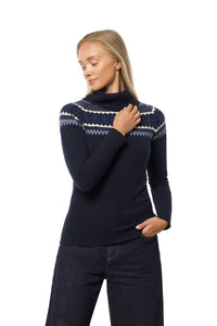 Norefjell kashmirgenser marineblå