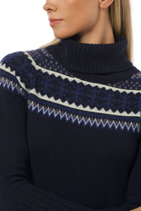 Norefjell kashmirgenser marineblå