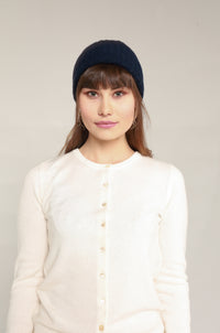 Marineblå kashmirlue