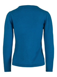 Round Neck Cashmere Sweater – Turquoise