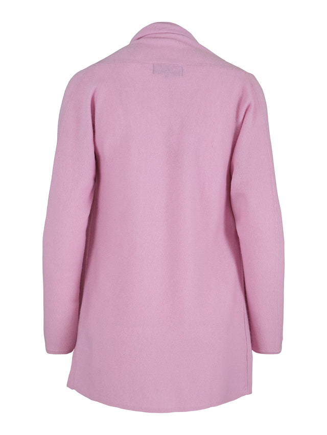 Cashmere cardigan with split organic