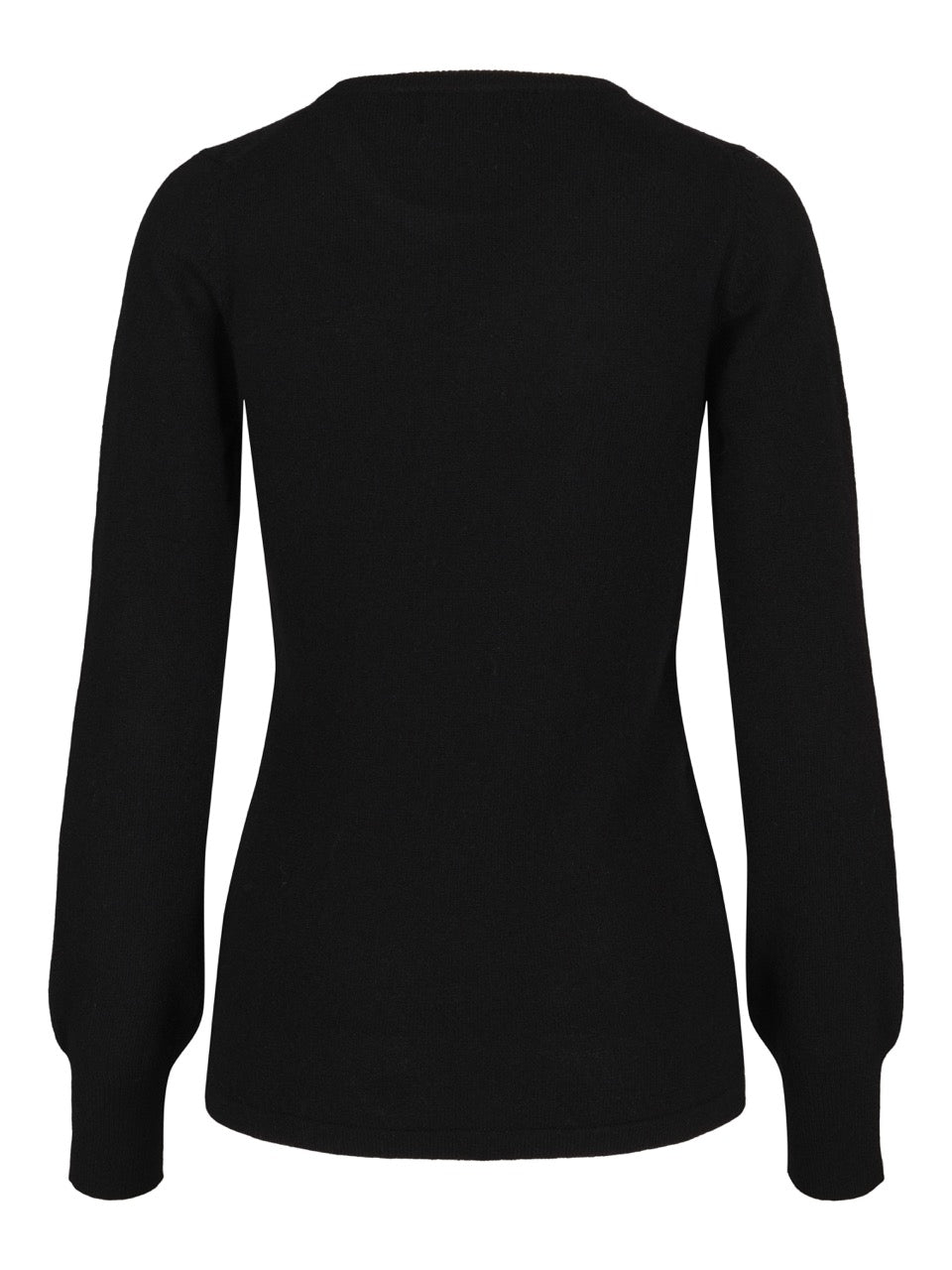 Rundhals kashmirgenser sort